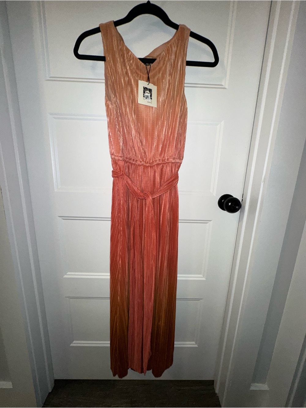 Anne Klein Ombré Pleated Maxi Dress